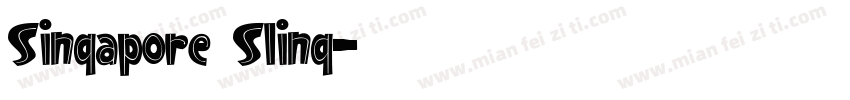 Singapore Sling字体转换